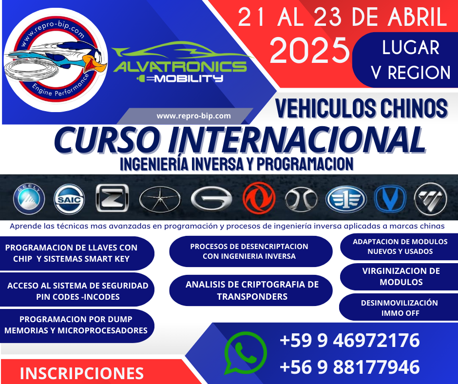 Curso Internacional Vehículo Chinos
